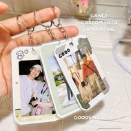 GANTUNGAN CUSTOM PHOTO LAMINATING KEYCHAIN CUSTOM PHOTO KEYCHAIN