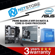 PWP ASUS PRIME B660M-A WIFI D4 mATX & INTEL CORE I5-12400 PROCESSOR