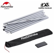 Naturehike iron flysheet pole NH20PJ041 2M x 2pcs polished canopy