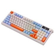 Bàn Phím Không Dây FREEWOLF M96 Màn Hình Kỹ Thuật Số Hai Chế Độ Tích Hợp Pin Tuổi Thọ Cao Cho Máy Tí