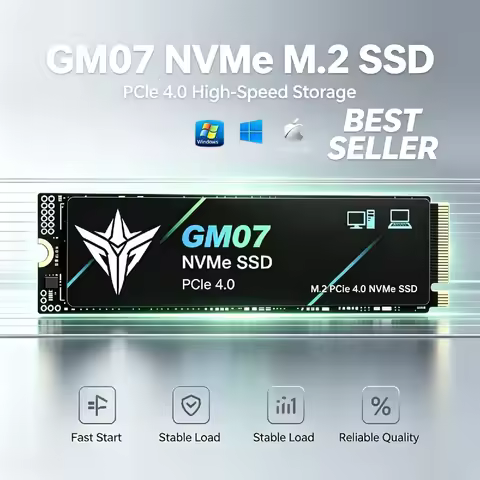 GM07 SSD NVMe M2 PCIe4.0 NVMe SSD 1TB 2TB PCIe4.0 500g 4TB Hard Drive Hard Drives Hdd Disk Hd for La