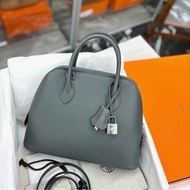 Hermes Y7颶風藍 Bolide25，U刻，evercolor，包身五金膜都在，閒置新成色