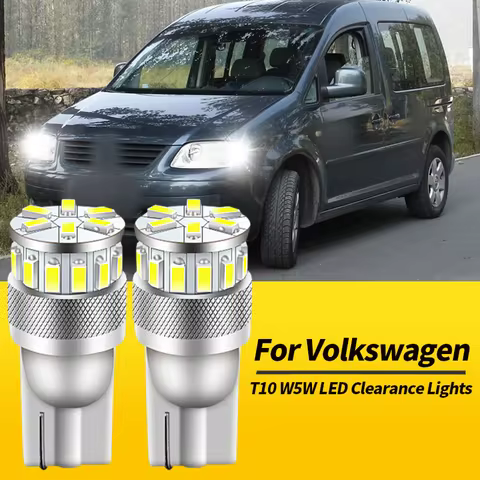 2PCS T10 W5W LED Clearance Lights Canbus For VW Caddy mk2 1995-2003 mk3 mk4 2004-2017 Sharan 95-19 B