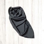 TUDUNG BAWAL HITAM SATIN (PRELOVED)