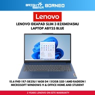 LENOVO Ideapad Slim 3 82XM0145MJ/46MJ BLUE/GRAY Laptop - 15.6" FHD/R7-5825U/16GB/512GB SSD/W11+HNS