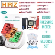 Blood Pressure Monitor BP + Blood Glucose Meter + 10 Test Strips + 10 Lancets + 10 Alcohol Pads