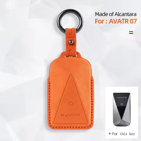 Italian premium suede Car Key Case Cover Shell Bag For AVATR 07 11 12 avita 11 Key housing protectio