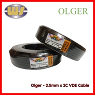 2.5MM X 2 CORE VDE CABLE [SIRIM APPROVED]