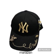 TOPI BASEBAL CAP NEWYORK MAJOR LEAGUE SPORT MLB | Topi Terbaru NY Bee Flowers High Quality Bordir