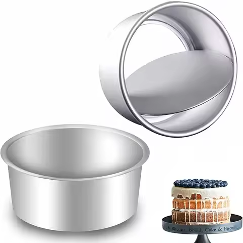 6 Inch Cake Mold Aluminum Alloy Anode Live Bottom Cake Tin Baking Tray Cake Pan Cake Pot Bakeware Ro