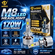 MODO LED M8 - Highlight Series LED Automobile Headlights 170W 6000K H1 H3 H4 H7 H11 9005 9006