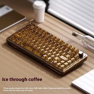 WEIKAV ONE75 75% คีย์บอร์ดแบบกลไกไร้สายโปร่งใสปะเก็น RGB แบบเปลี่ยนได้ด้วยคีย์บอร์ดเล่นเกมที่กำหนดเอ