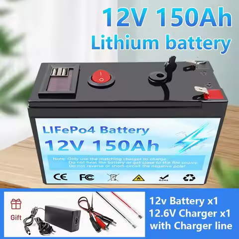 12V Battery 100Ah 18650 Lithium Battery Pack Rechargeable Battery for Solar Energy Electric Vehicle 