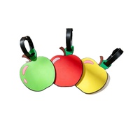 Creative PVC Apple Luggage Tag Cute Cartoon Safe Travel Boarding Pass Pendant Fruit Shape Luggage Ta