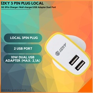 SG 3Pin Charger /Wall charger/USB Adapter Dual Port