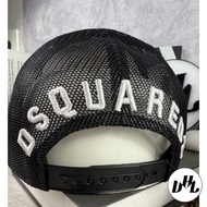 DSQUARED2 Men's and Women's Fashion Button Buckle Baseball Cap, Dsquared2 cool khaki mesh hat MU159