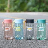 1pc, 600ml/20.29oz, PC Material, Transparent Visual Scale Water Filter Bottle, Built-In Stirring Net