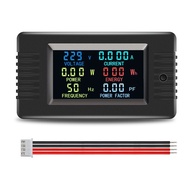 เครื่องวัดความจุไฟฟ้าแบบดิจิตอล PZEM-020/022VHกระแสโวลต์มิเตอร์หน้าจอสีLCD AC 110-220V เครื่องวัดพลั