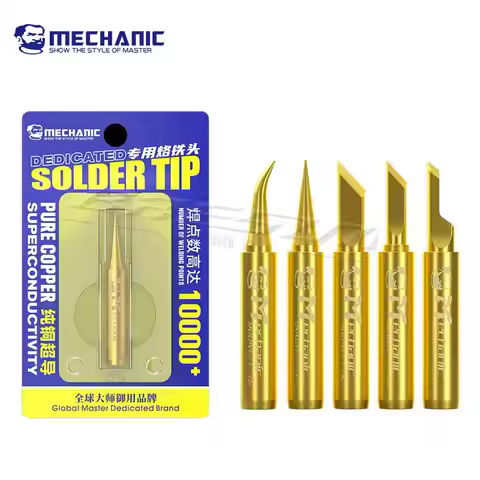 MECHANIC 900M-T Pure Copper Electric Solder Iron Tip Glue Removal Soldering Tips for BGA Board Repai