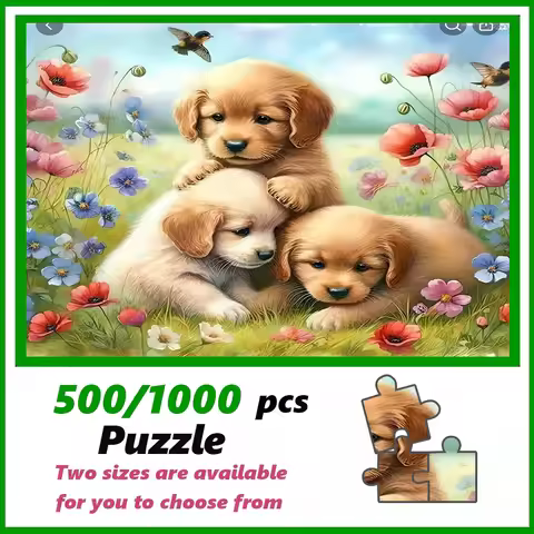 A high-quality 500/1000-piece puzzle, perfect for adults, is a fun family game that helps relieve st