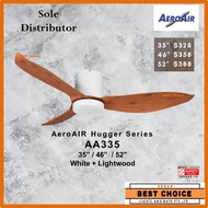 Exclusive Colour! AEROAIR Hugger Series AA335 35/46/52 DC Motor Ceiling Fan 24W LED 3-Tone Low Ceiling Great Wind Speed
