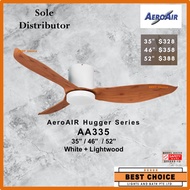 (SG60 CDC) AEROAIR Hugger AA335 35/46/52 DC Motor Ceiling Fan 24W LED Low Ceiling Great Wind Spee