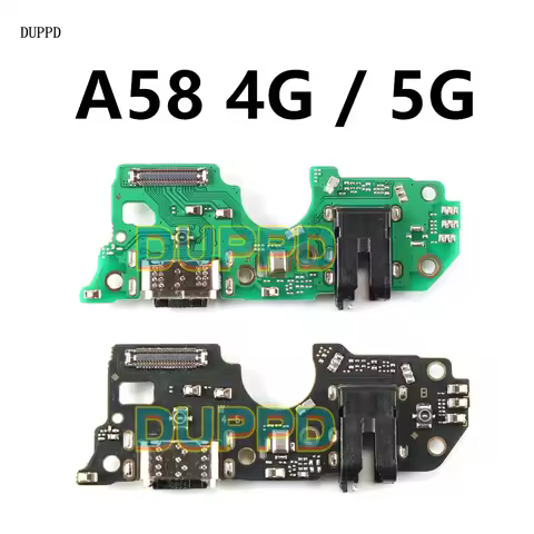 USB Type-C 2.0 Charging For For Oppo A58 4G 5G CPH2577 Charger Port Connector Board With Microphone 