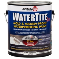 Zinsser Watertite Mold &amp; Mildew-Proof Waterproofing Paint 1 Gallon (10 Year Mold and Mildew-Proof Guarantee)