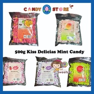 500g Kiss Delicias Sugar Free Mint Tablet Candy HALAL
