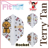Cosmo Dart Fit Flight Design Dart Flight - Terry Tan (Rocket)