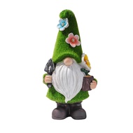 Gnome Night Solar Light Flower Decor Warm Light Dimming Built-in Photoreceptor System Automatic Gard