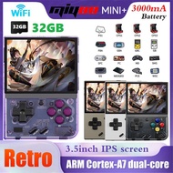 For MIYOO Mini Plus Retro Handheld Game Console 32G 3.5 Inch IPS Screen Linux System Game Player Children's Gifts