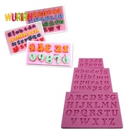 [Eighth] 3 pcs New Mini Letter&Number Silicone Handmade Fondant Cake Decorating DIY Mould [Preferred