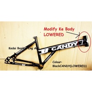 MODIFY Body Petak Lowered atau Biasa untuk Basikal lajak size 20" dan FREE sticker Candy