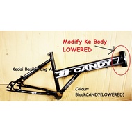 MODIFY Body Petak Lowered superlowered  untuk Basikal lajak size 20" dan FREE sticker Candy