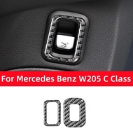 :{-- “สำหรับ Mercedes Benz C รุ่น GLC W205คาร์บอนไฟเบอร์ภายในรถยนต์ปุ่มสวิทช์กระโปรงรถด้านหลังอุปกรณ