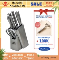 Bộ dao nấu bếp nhật global 7 món Nhật bản hàng bãi - Bộ dao làm bếp có lưỡi dao được làm từ Thép kh