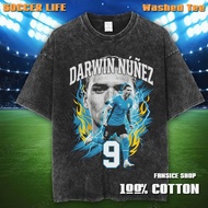 Darwin Nunez 2026 World Cup ‌Darwin 2026 Vintage T-Shirt Washed Cotton 1 Football Shirt Thai Stock