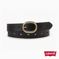 Levis 女款 真皮皮帶 / 精工Logo鐫刻釦頭 黑 人氣新品