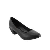 Bata  Sepatu  wanita fantofel kerja hak tinggi warna hitam