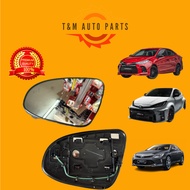 ORIGINAL TOYOTA CAMRY/VIOS 2019-2023YEAR SIDE MIRROR GLASS WITH BSM