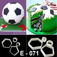 E-071 fondant molds with ball motifs, fondant cookies, 5 and 6 sides