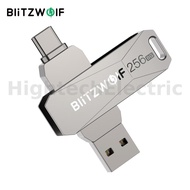 BlitzWolf BW-UPC2 256GB USB Disk 2 in 1 Type-C USB3.0 Flash Drive Ultra-fast Transmission 360°  Rota