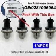 1/4PCS 0281006064 0281006017 LR020692 Fuel Injection Pressure Sensor For Super Duty 6.7L Range Sport