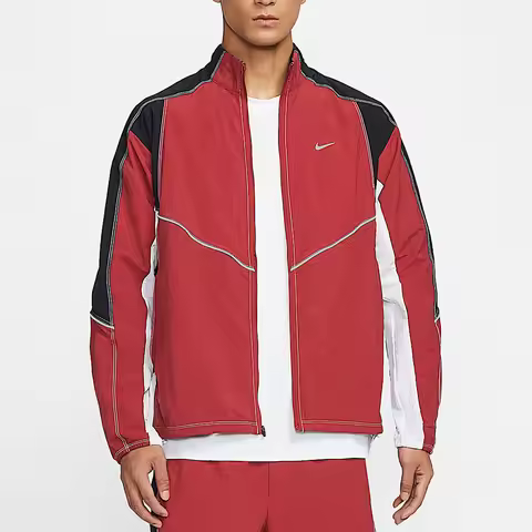 Nike genuine Retro Dri FIT men's stand up collar patchwork woven jacket IF2029-613
