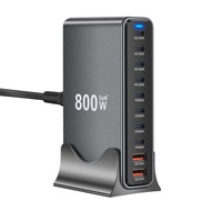 800W Gallium Nitride PD765W Multifunctional PD Desktop Charger 730W New Style 10-Port Charger