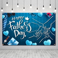 New Fathers Day backdrop fabric  Fathers Day Holiday party decoration scene setup   Fathers Day bann