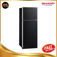 SHARP J-TECH 2 door fridge 440l SJE438MK （BLACK)