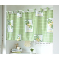 Ins Windshield Decorative Curtain Balcony Bay Window Curtain Modern Semi-Blackout Short Curtain Bath