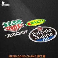 [Taiwan Shipment] F1 Racing Series Sponsor Stickers logo Decoration Waterproof Reflective Body Scrat